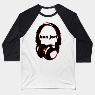 Bon Jovi: Headphones Baseball T-Shirt